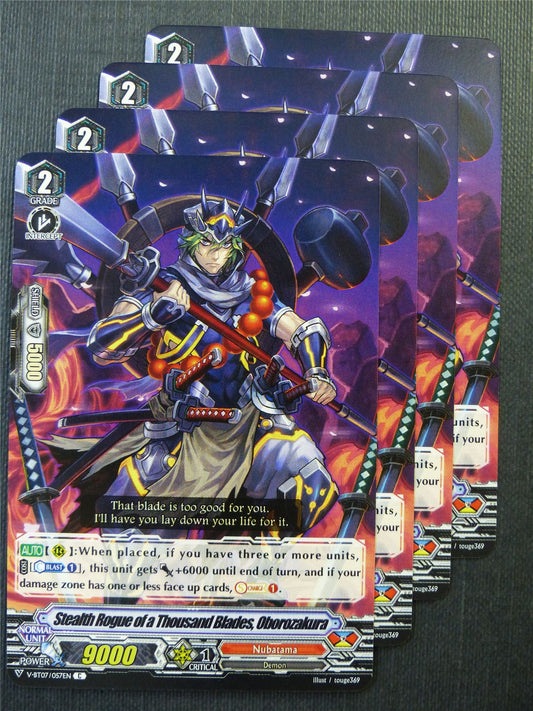 Stealth Rogue of a Thousand Blades Oborozakura V-BT07 x4 - Vanguard Cards #UE