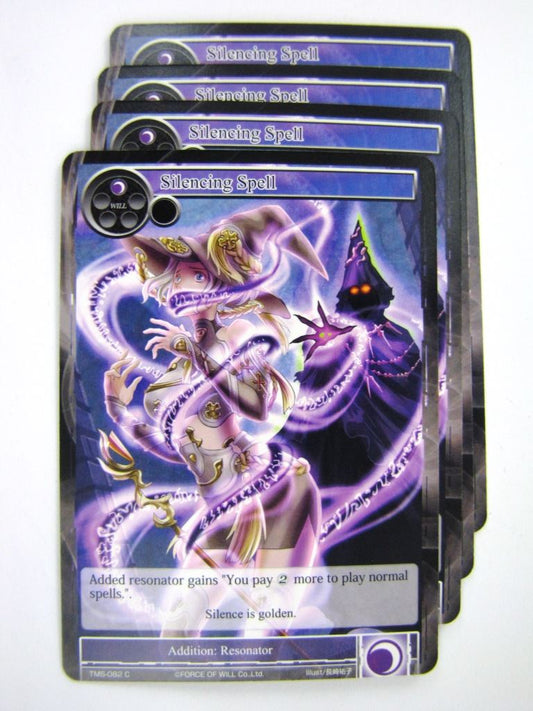 Force of Will Cards: SILENCING SPELL x4 # 7I59