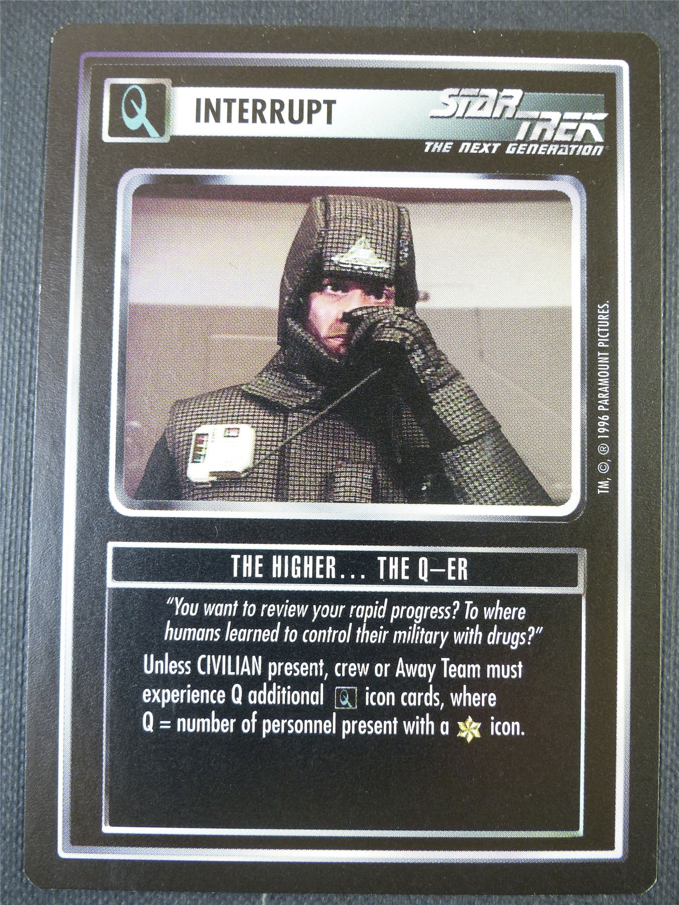 The Higher The Q-er - NG - Star Trek Card #676