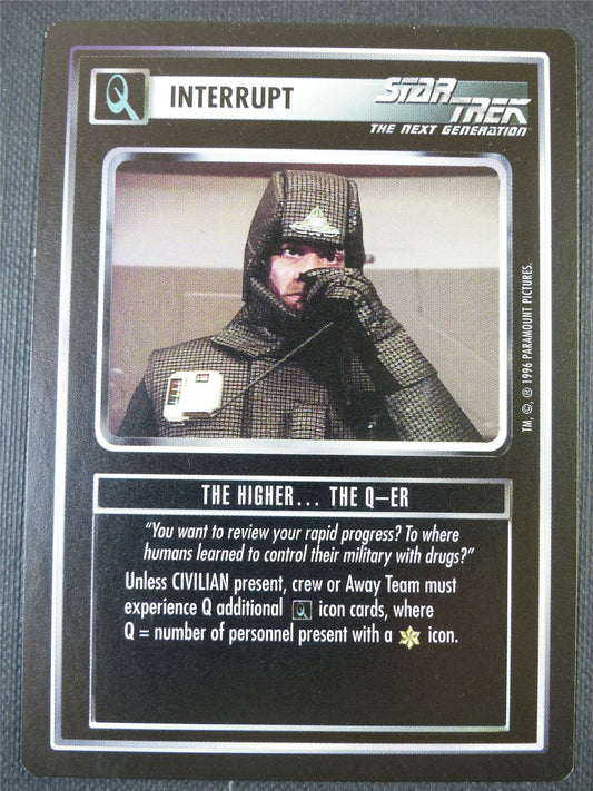 The Higher The Q-er - NG - Star Trek Card #676