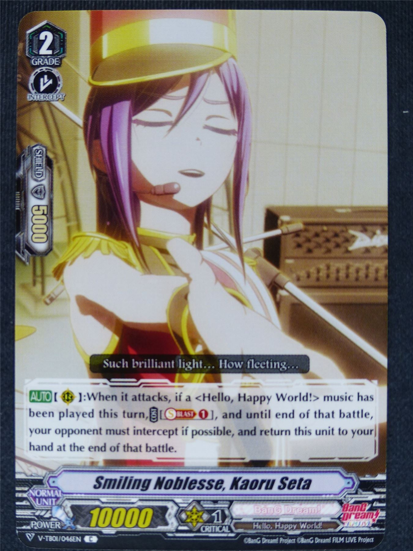 Smiling Noblesse Kaoru Seta V-TB01 C - Vanguard Cards #GA