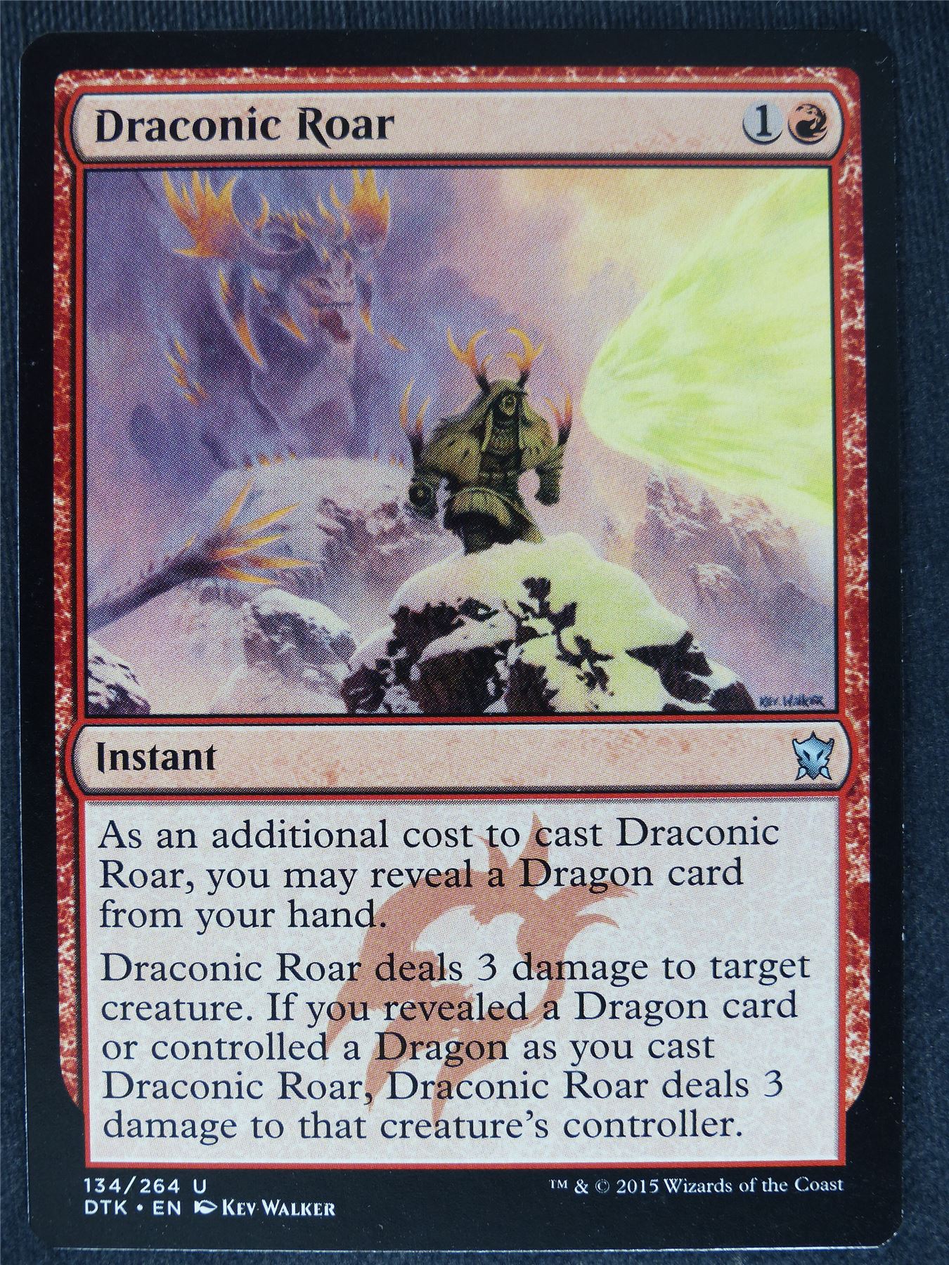 Draconic Roar - Mtg Magic Cards #AR