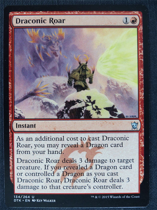 Draconic Roar - Mtg Magic Cards #AR