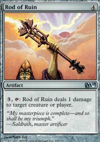 Mtg Magic Card: M10 : Rod of Ruin