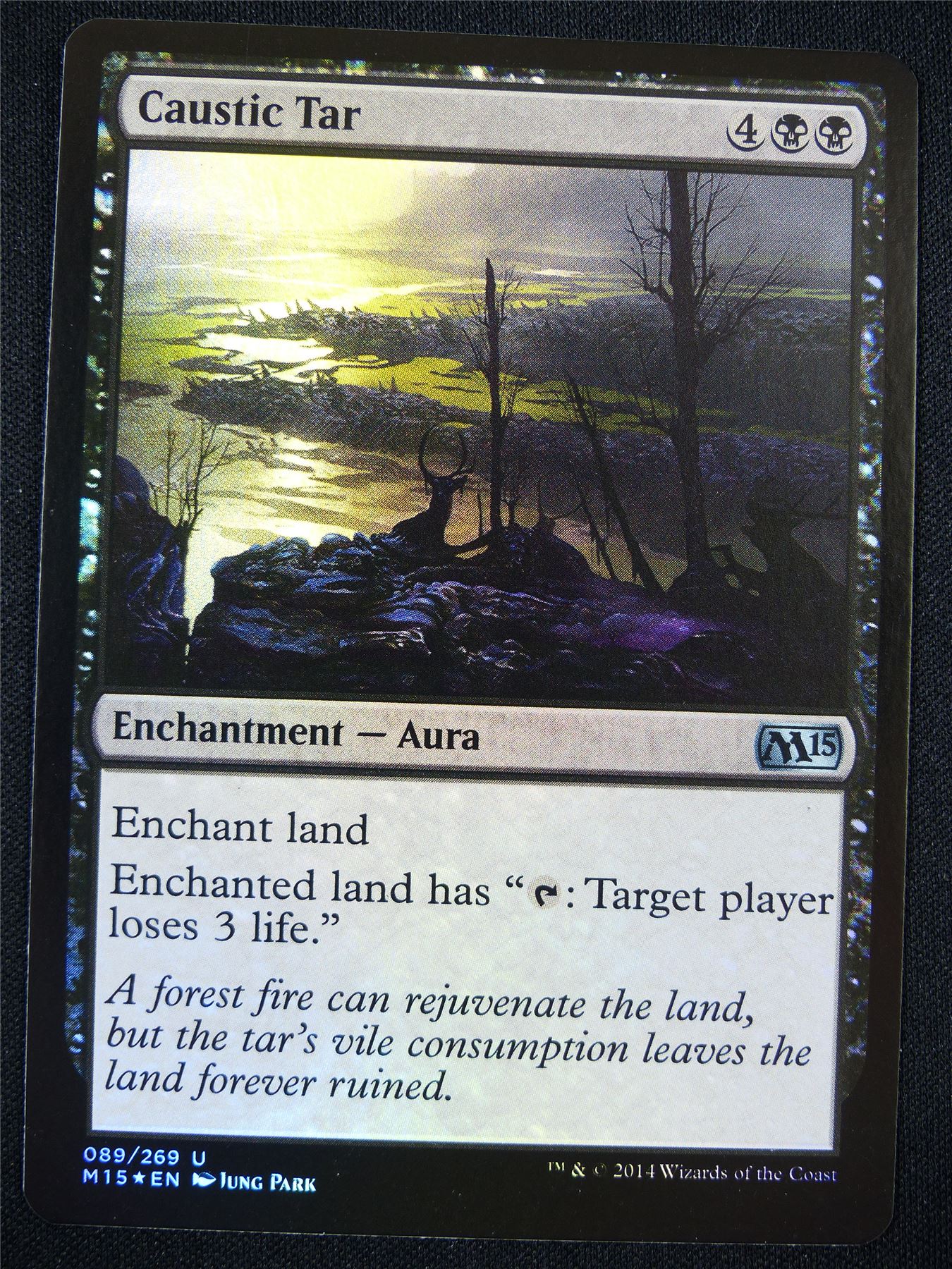 Caustic Tar Foil - Mtg Card #20F