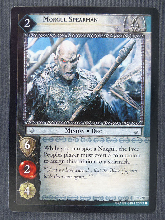 Morgul Spearman 7 C 201 - LotR Cards #3K7