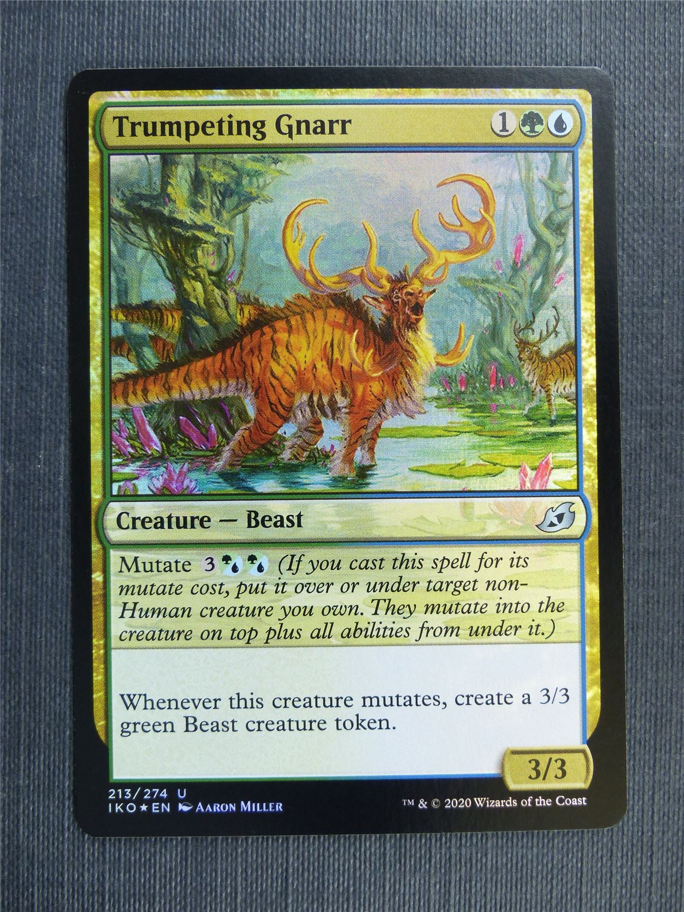 Trumpeting Gnarr Foil - IKO Mtg Card