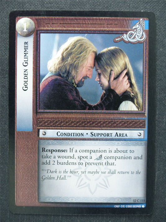 Golden Glimmer 12 C 115 - LotR Cards #QG