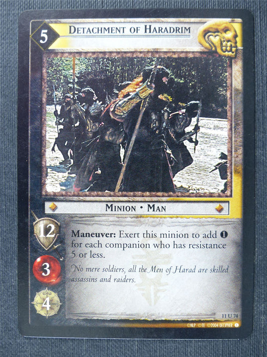 Detachment of Haradrim 11 U 74 - LotR Cards #2UL