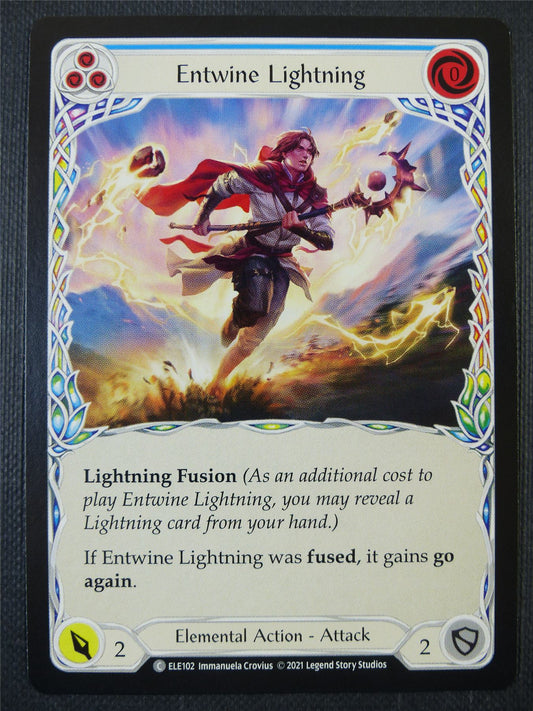 Entwine Lightning - Blue - Tales of Aria 1st ed - Flesh and Blood Card #64B