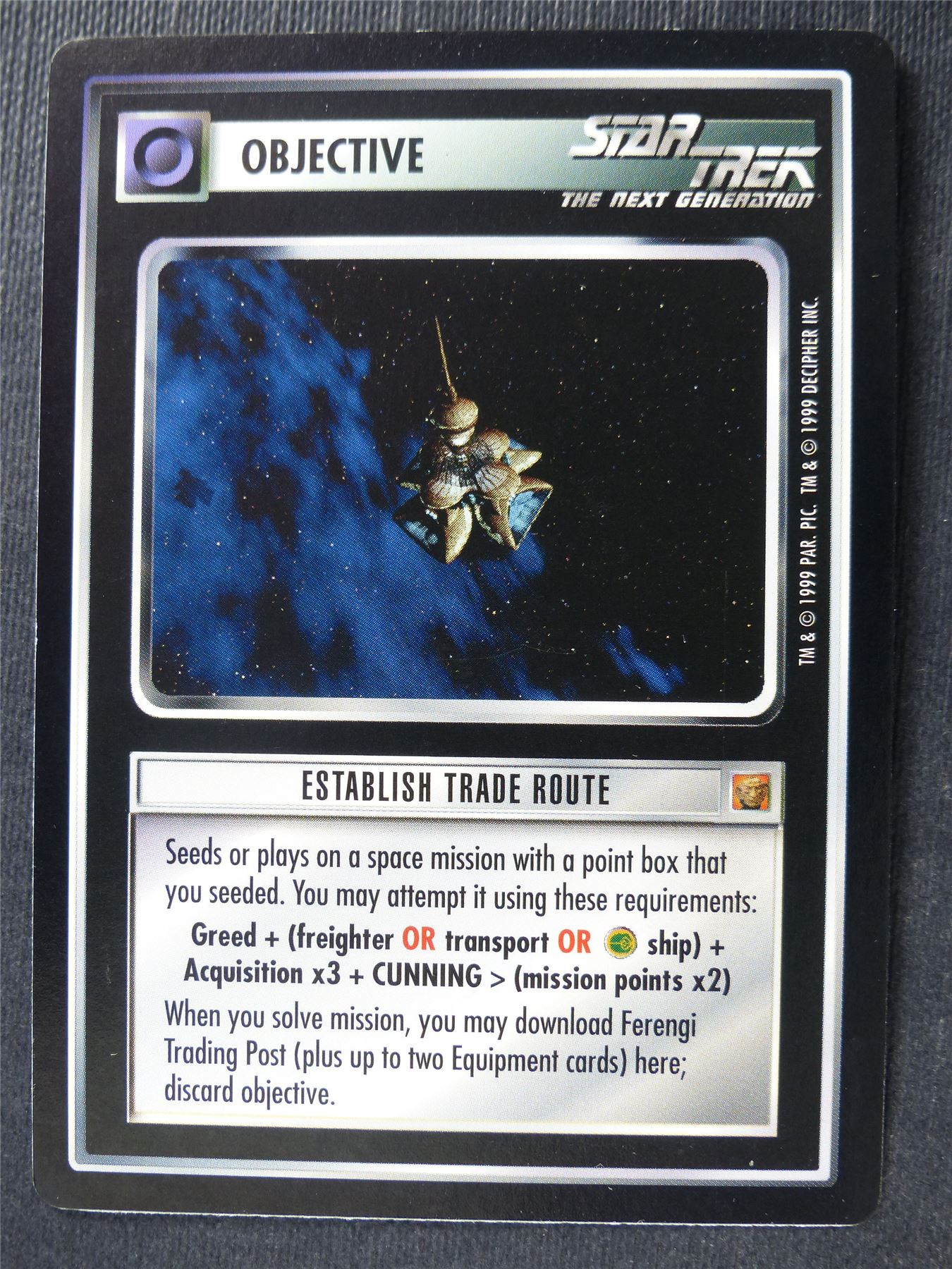 Establish Trade Route - NG - Star Trek Card #4X7