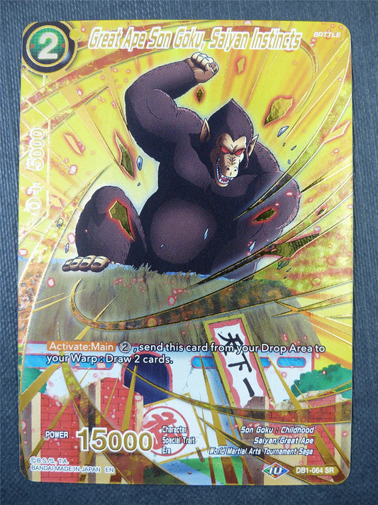 Great Ape Son Goku Saiyan Instincts SR Foil - Dragon Ball Super Card #5AV