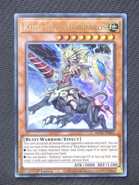 King Beasts Barbaros MP21 Ultra Rare - Yugioh Cards #5F3