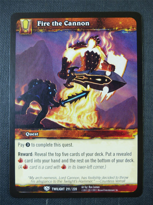 Fire the Cannon 211/220 - WoW Card #181