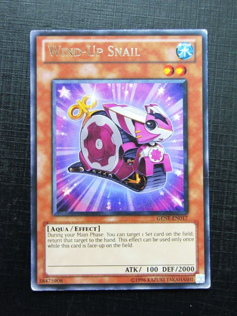 Yugioh Cards: WIND-UP SNAIL GENF RARE # 29A67