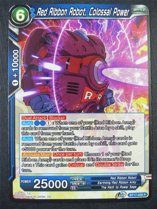 Red Ribbon Robot Colossal Power BT17 R - Dragon Bal Super Card #914