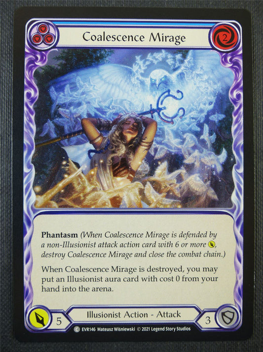 Coalescence Mirage Blue - 1st ed Everfest - Flesh & Blood Card #6D4