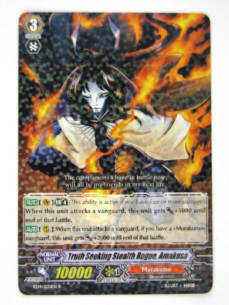CFV Cards: TRUTH SEEKING STEALTH ROGUE, AMAKUSA BT14 R # 14D25