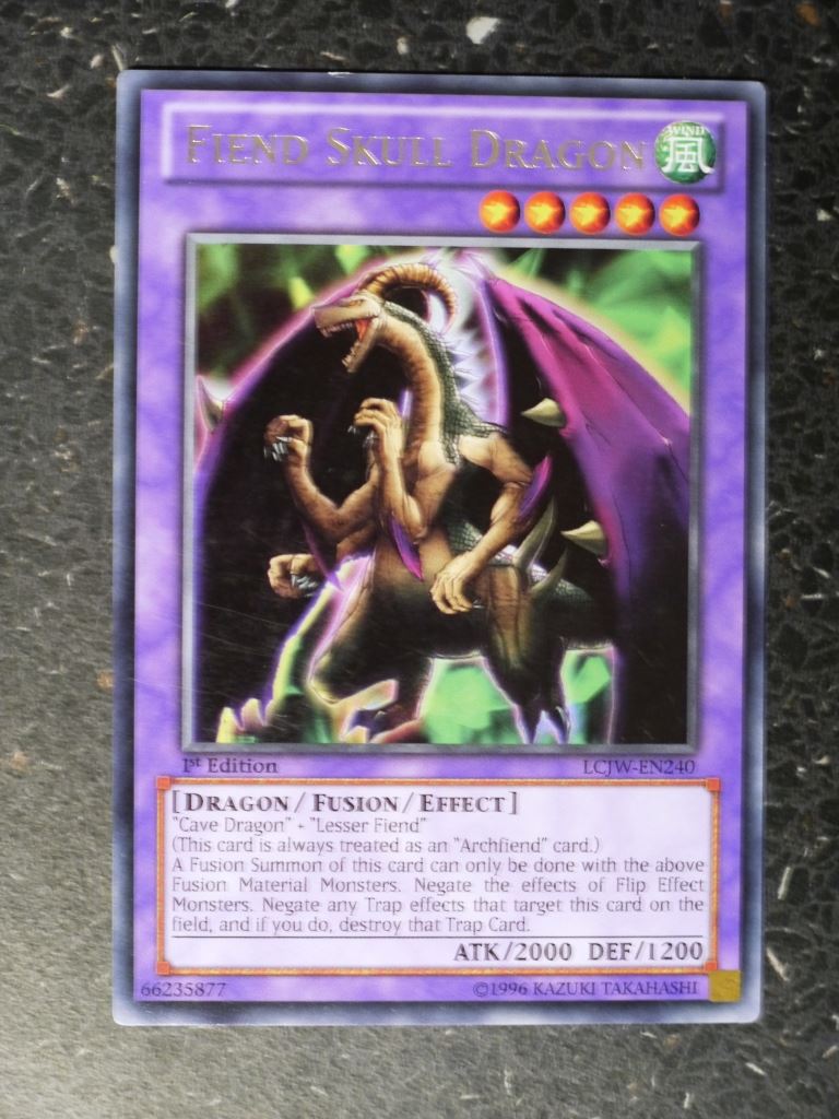 Yugioh Cards: FIEND SKULL DRAGON LCJW RARE # 8H24