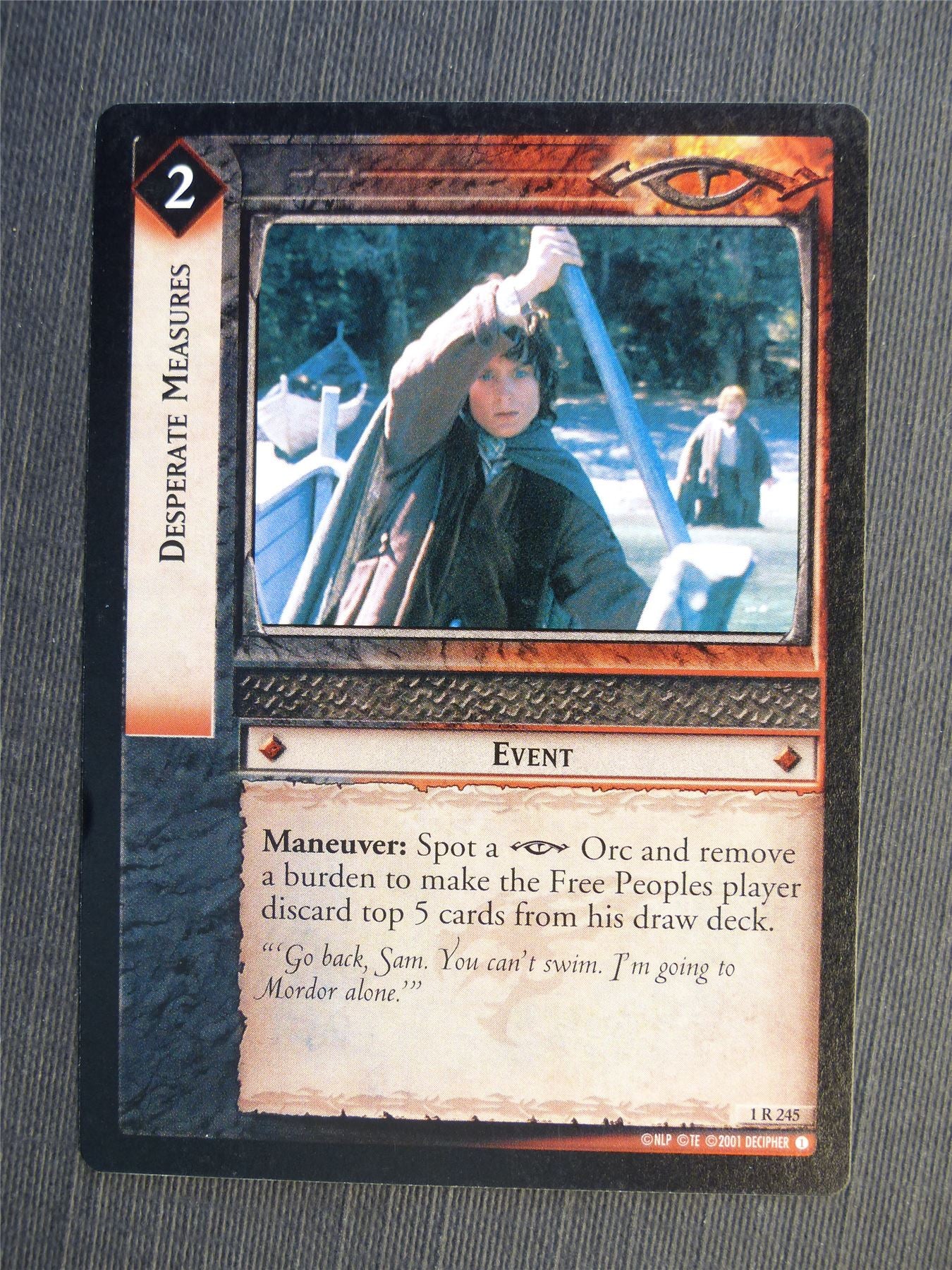 Desperate Measures 1 R 245 - LotR Cards #65E