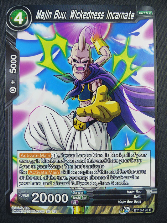 Majin Buu Wickedness Incarnate BT10 R - Dragon Bal Super Card #93B
