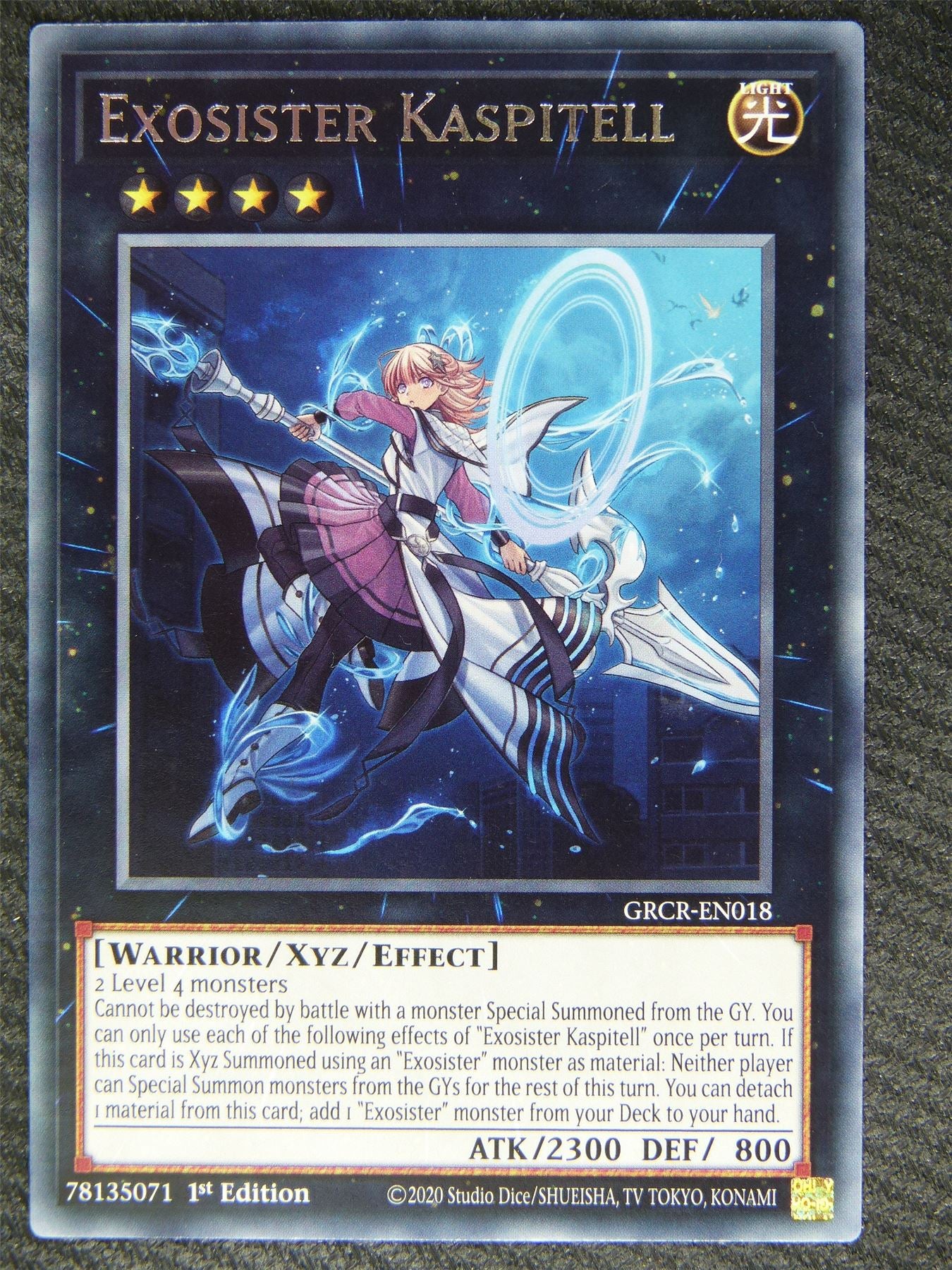 Exosister Kaspitell GRCR Rare - 1st ed - Yugioh Card #82P