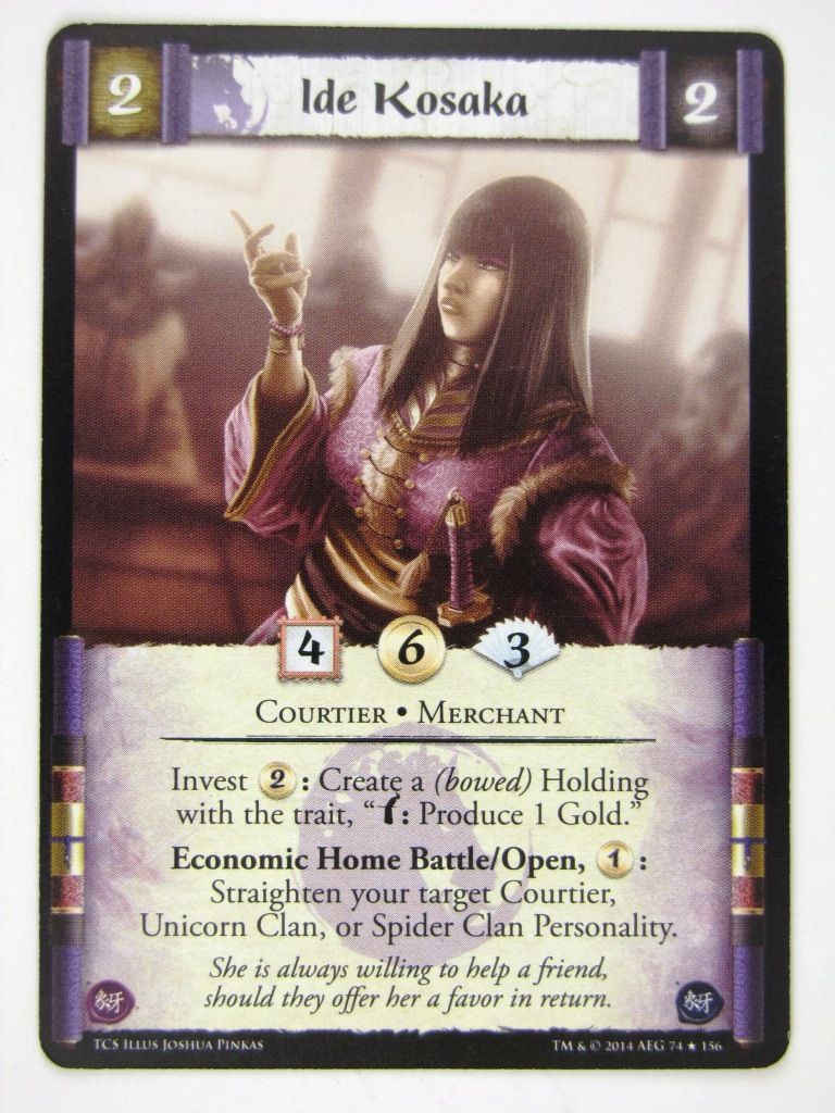 L5R Cards: The Coming Storm: IDE KOSAKA # 14F44