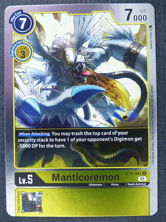 Manticoremon BT6-041 R - Digimon Card #26L