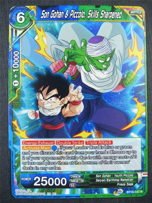 Son Gohan & Piccolo Skills Sharpened BT10 R - Dragon Bal Super Card #91O