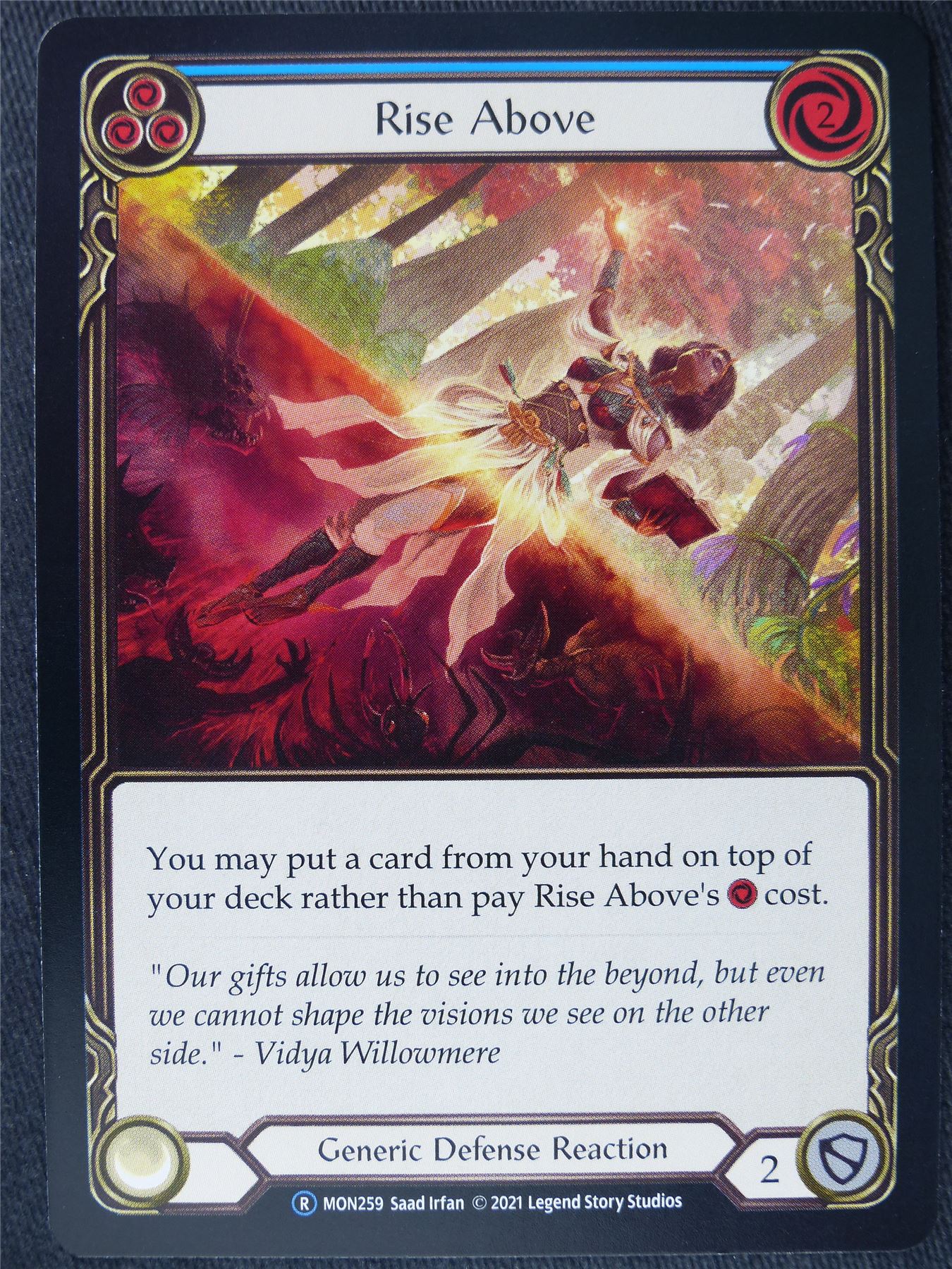 Rise Above Blue - Monarch Unlimited - Flesh and Blood Cards #HC
