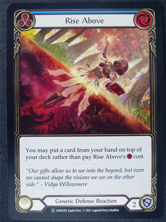 Rise Above Blue - Monarch Unlimited - Flesh and Blood Cards #HC