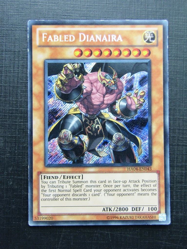 Yugioh Cards: FABLED DIANAIRA HA04 SECRET RARE # 28J90