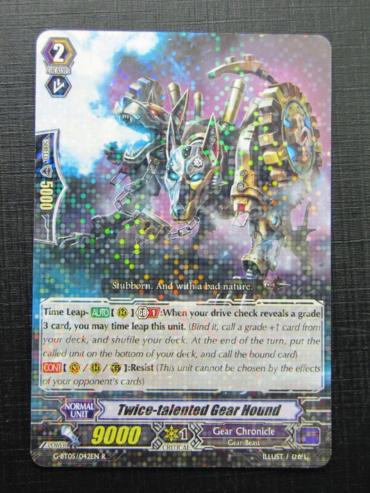 Vanguard Cards: TWICE-TALENTED GEAR HOUND G-BT05 R # 19D33