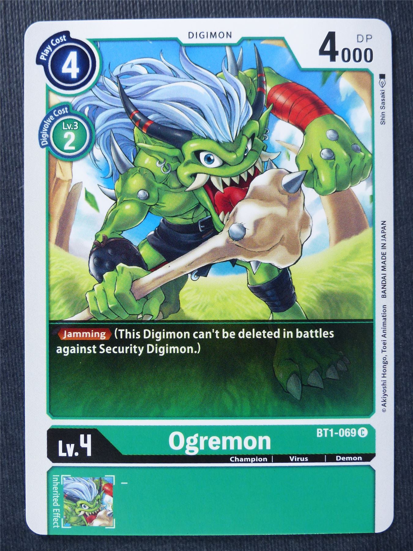 Ogremon BT1-069 C - Digimon Cards #TV