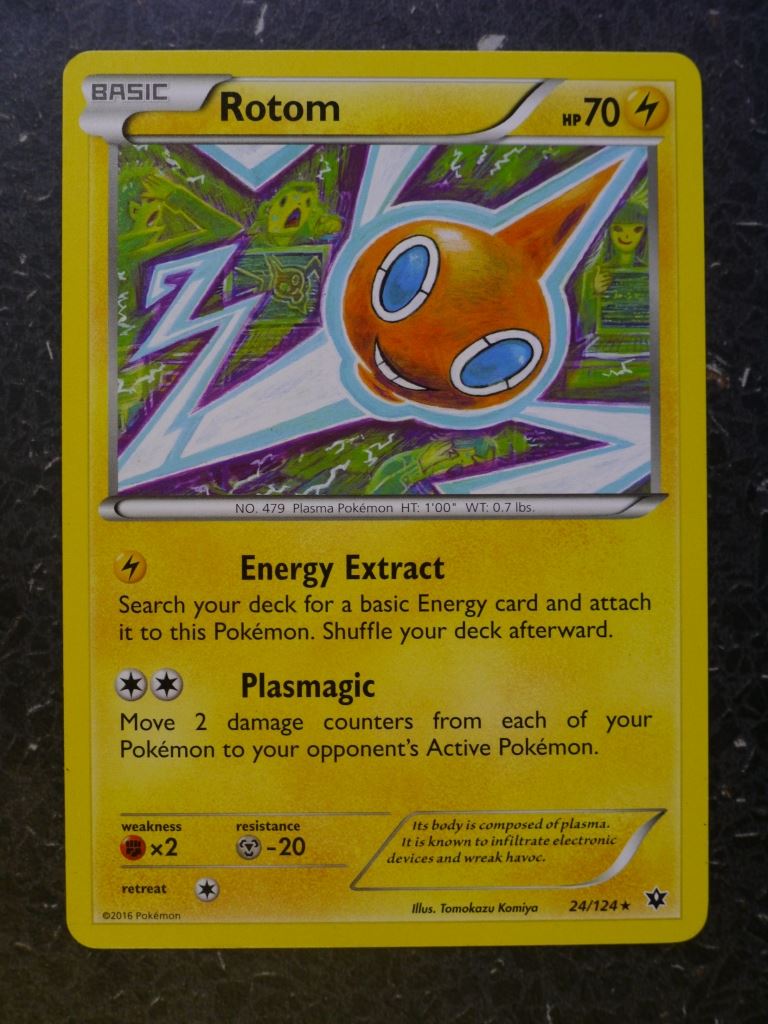 Pokemon Cards: ROTOM 24/124 RARE # 7C32