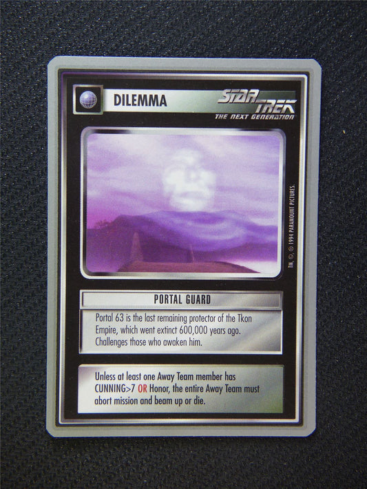 Dilemma Portal Guard - Star Trek Silver Border Card Decipher #2DT