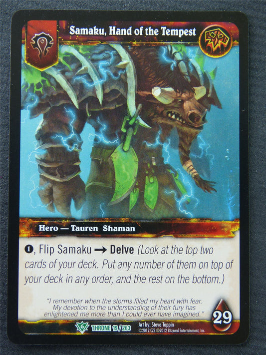 Samaku Hand Of The Tempest - Uncommon - World Of Warcraft #1JK