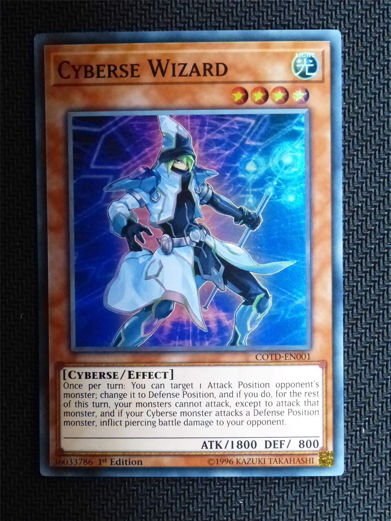 Cyberse Wizard COTD - Super Rare - Yugioh Card # 1G89