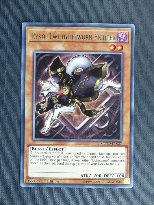 Ryko Twilightsworn Fighter COTD Rare - 1st ed - Yugioh Cards #10F