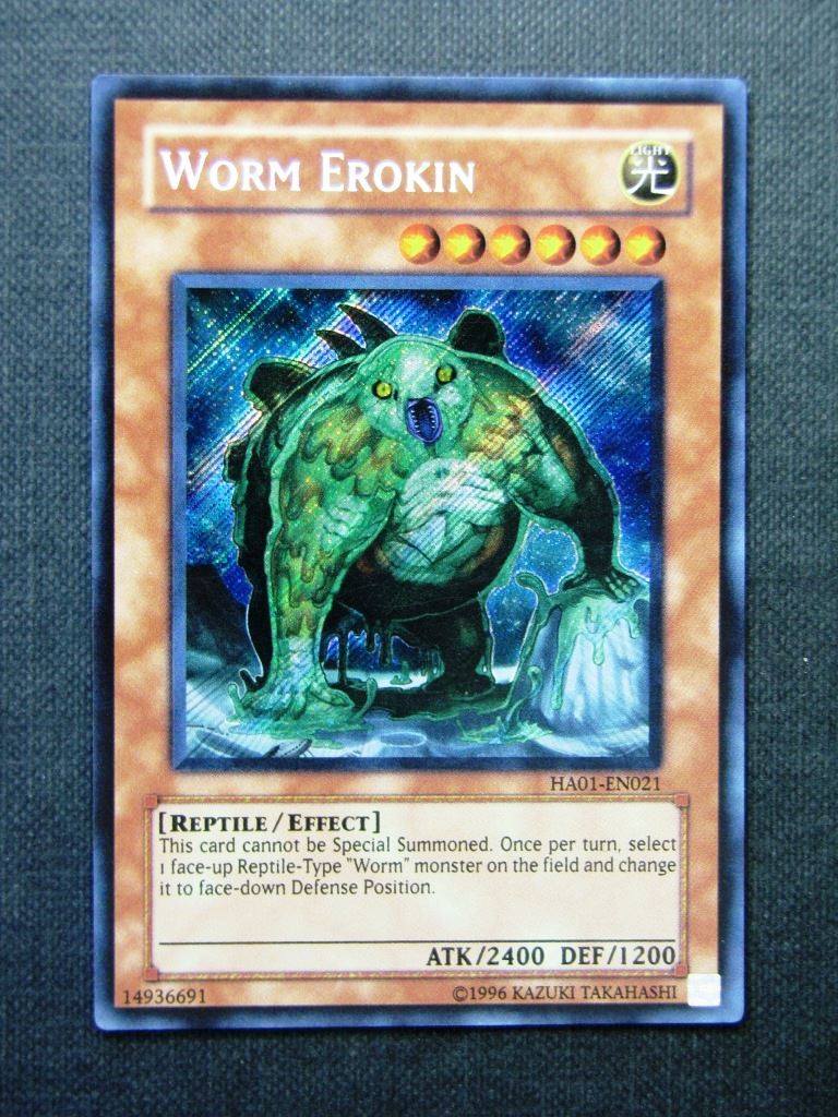 Worm Erokin HA01 Secret Rare - Yugioh Cards #1HQ