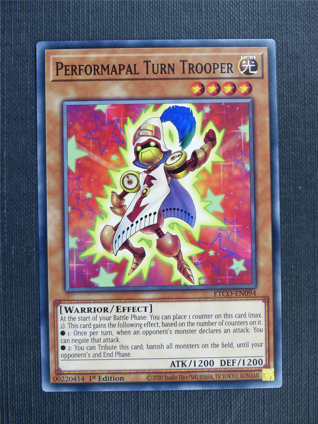 Performapal Turn Trooper - ETCO - 1st ed Yugioh Card