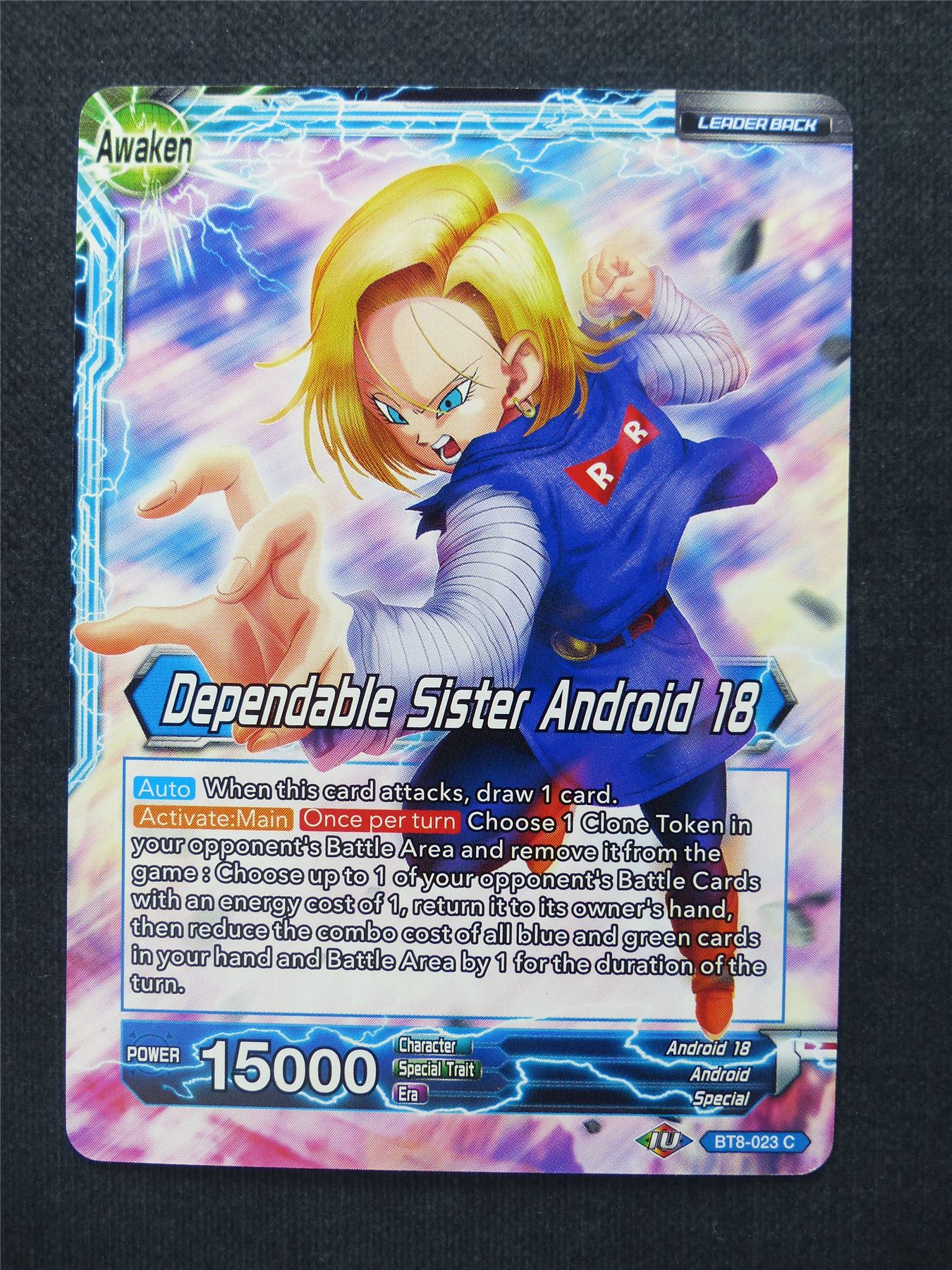 Dependable Sister Android 18 - Dragon Ball Super Cards #Y1