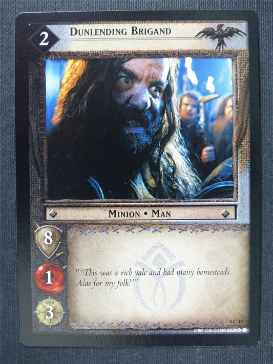 Dunlending Brigand 4 C 10 - LotR Cards #3MB