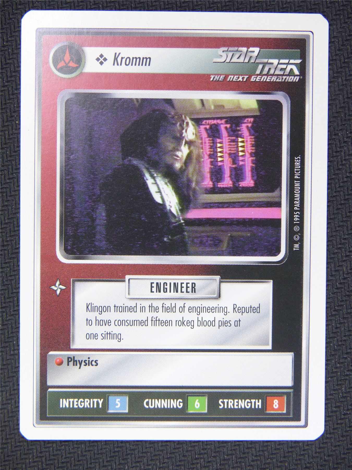 Kromm White Border - Star Trek Next Gen Card #4P1