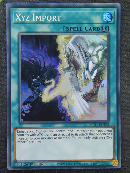 Xyz Import MP21 Super Rare - 1st ed - Yugioh Card #8QU