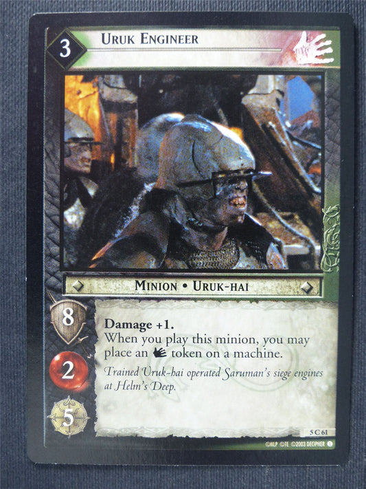 Uruk Fighter 5 C 61 - LotR Cards #3NN