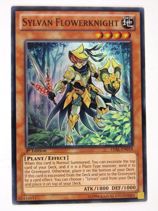 Yugioh Cards: SYLVAN FLOWERKNIGHT SUPER RARE: LVAL