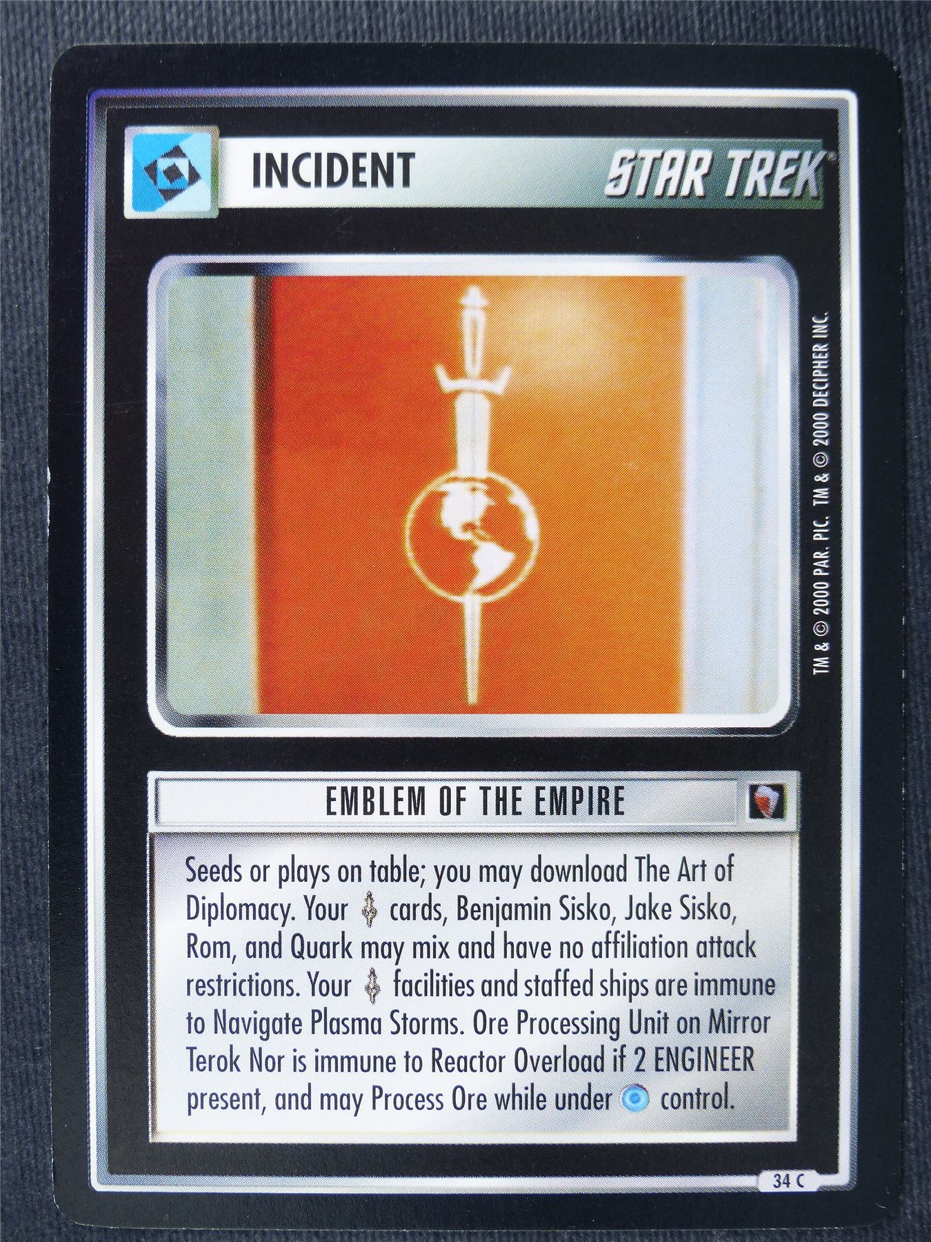 Emblem of the Empire - Star Trek Cards #11W