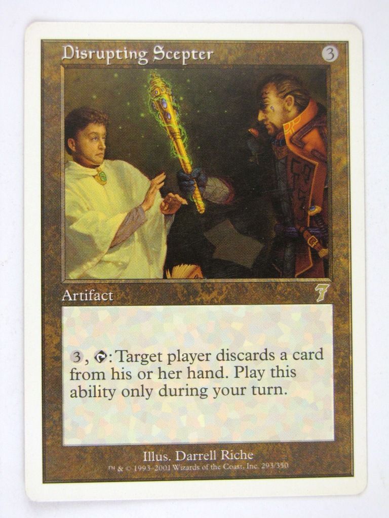 Mtg - DISRUPTING SCEPTER seventh edition - Played Rare