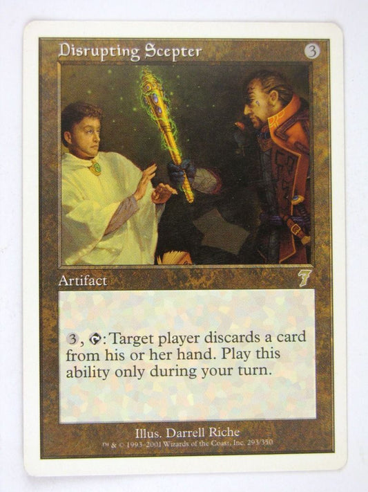 Mtg - DISRUPTING SCEPTER seventh edition - Played Rare